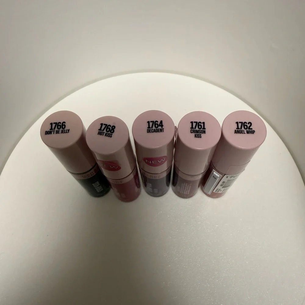 Bundle of 5 Hard Candy Syrup Kiss‎ Long Wear Lip Tints.